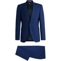 BOSS Costume deux pièces Regular en laine stretch