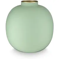 Pip studio Vase Pip Studio Metal Matt Bright Green 23cm