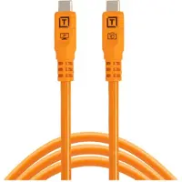 Tether Tools TetherPro Optima 10G USB-C, 3 m (10'), orange droit