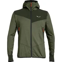 Salewa - Veste polaire stretch - Agner Hybrid PL DST M FZ Hoody Dark Olive Melange pour Homme - Taille XL - Kaki