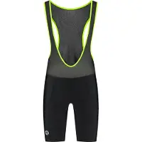 Rogelli Hommes, Pantalon de cyclisme, CORE bib shorts black-fluorescent XL (XL), Noir