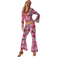 Dressforfun ladies costume hippie flowerpower - L - Costume carnaval - Halloween - Dress up - Party wear - Carnival wear - Party wear