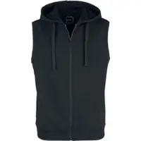 RED by EMP Veste Sans Manches de - Veste Sans Manches En Sweat À Capuche Noire - S - 5XL - pour Homme - noir - Taille 3XL