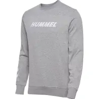 Hummel Sweat de sport 'ELEMENTAL' gris chiné / blanc
