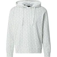 Armani Exchange Sweat-shirt gris clair / blanc