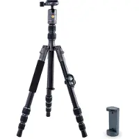 Vanguard VEO 3GO 204AB (Métal), Trépied, Noir