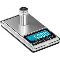 Steinberg Systems Balance électronique de poche - 500 g - 0,05 g / 200 g - 62 x 54 mm - Étui en cuir synthétique