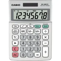 Casio Ms-88 Eco Calculator Argenté