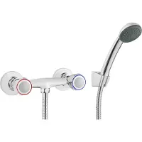 Deante Wall-mounted shower faucet with shower set