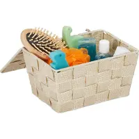 Relaxdays Panier de rangement plastique (19.50 cm, 1x)