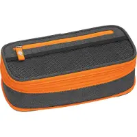Wedo 24244066 Etui à crayons NEON Stretch avec rabat intérieur, orange fluo