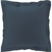 Douceur D`Interieur Taie d'oreiller en percale de coton, Housse de coussin avec bordure décorative (63 x 63 cm)