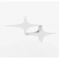 Skye Decor Susen Etagères murales - Lot de 2 - En forme d'étoile - 135 x 20 x 69 cm - Blanc