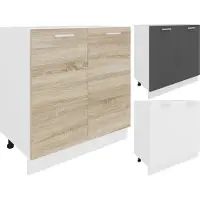 VCM Meuble de cuisine | Dimensions env. H. 82 x W. 80 x. T. 46 cm | Armoire avec deux portes | Mobilier de cuisine - Esilo