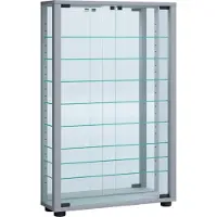 Hioshop Vitrine murale Vitrine suspendue Vitrine en verre Vitrosa Mini miroir Vitrine murale Vitrine suspendue Vitrine en verre Vitrosa Mini miroir