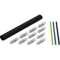 Wago Kit de réparation de câbles sous gaine - Gaine thermorétractable à paroi moyenne 24/8mm noir 207-54...