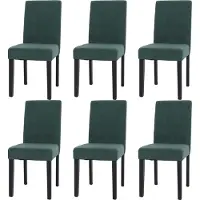MCW Chaise de salle à manger Littau Velours (lot de 6)