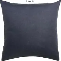 Vivaraise Linco Taie d’oreiller bleu marine - 65 x 65 cm