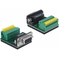 DeLOCK Adaptateur série - DB-9 (F) pour bloc de terminal 9 broches