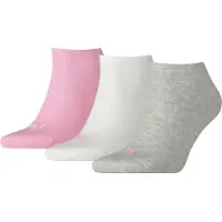 Puma Lot De 3 Paires De Socquettes De Sport Unies Et Unisexes Puma, Sale, Prism Rose, 35-38