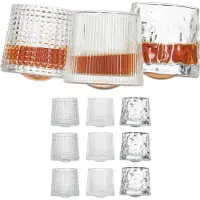Relaxdays 12x verres-à-whisky, Verres à cocktail, Transparent