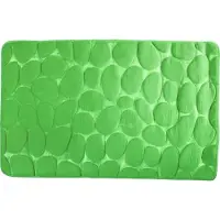 MSV Tapis de bain Microfibre PEBBLE 50x80cm Basil