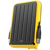 Silicon Power Disque dur externe A66 5000 Go Noir. Jaune