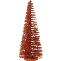 J-Line Sapin de noël décoratif paillettes plastique cuivre small