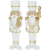 J-Line Casse noisette resine blanc/or small assortiment de 2