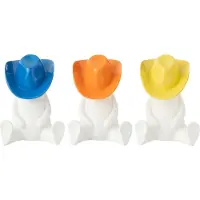 J-Line Statue cowboy chapeau resine mix assortiment de 3