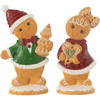 J-Line Pain d'epice garcon+fille bonbon resine mix large assortiment de 2