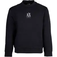 Armani Exchange Sweat-shirt bleu marine / blanc