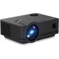 Spoused Beamer - Full-HD - 11 000 Lumens - Streaming depuis votre téléphone avec WiFi - Mini Beamer - Noir