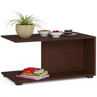 Akord Table basse Margo wenge avec plateau en laminé résistant aux rayures 90 cm