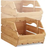 Relaxdays Caisse empilable (1x, 38 x 27 x 20.50 cm)