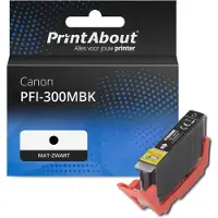 PrintAbout Cartouche compatible pour Canon PFI-300MBK - Noir mat
