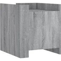 vidaXL Table de chevet sonoma gris 45x50x50 cm bois d'ingénierie