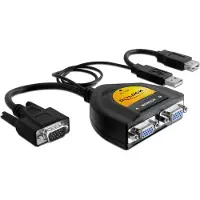DeLOCK Splitter VGA 2 ports, alimentation USB