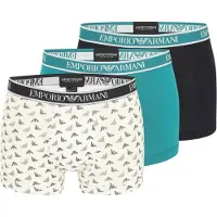 Emporio Armani Boxers écru / pétrole / noir