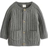 Next Cardigan gris / blanc