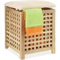 Relaxdays Panier-à-linge (45 l)