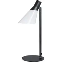 Dyberg Larsen Gent, Noir, Opaque, Blanc, Verre, Métal, Chambre d'enfant, Bureau à domicile, Bureau, Bureau, Noir, IP20, E14