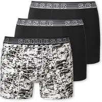 Schiesser Sous-vêtements noir / blanc