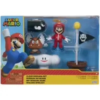 JAKKS Pacific Nintendo Super Mario Cloud World Diorama Set, 6.5 cm