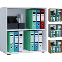 VCM Bureau en bois Étagère à livres Étagère à dossiers Étagère à classeurs Étagère à livres Lona 2f Bureau en bois Étagère à livres Étagère à dossiers Étagère à classeurs Étagère à livres Lona 2f