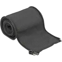 DeLOCK Gaine tressée avec fermeture éclair 2 m x 35 mm noire - Deloc