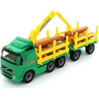 Polesie Power Truck transporteur de bois avec remorque