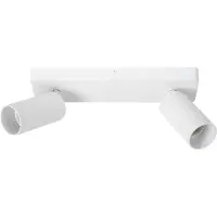 Lucide Emplacement de plafond monté en surface Clubs Blanc à deux lumières
