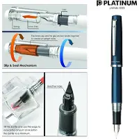 Platinum Procyon Stylo-plume Deep Sea Medium