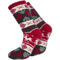 Normani Chaussettes gris / rouge / blanc